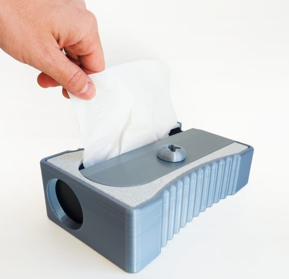 Tissue Box in the Shape of a Pencil Sharpener - A Unique Touch for Your Home!