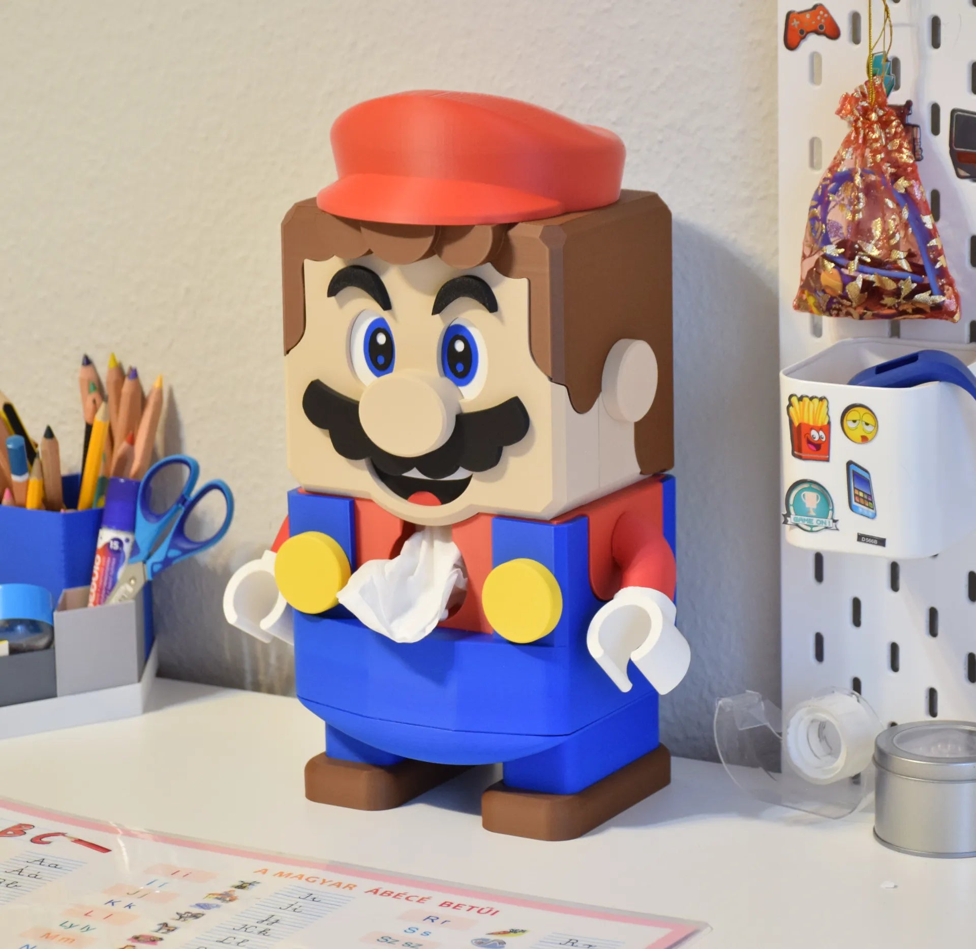 Mario Shaped Tissue Box - Add Fun and Nostalgia to Your Home!